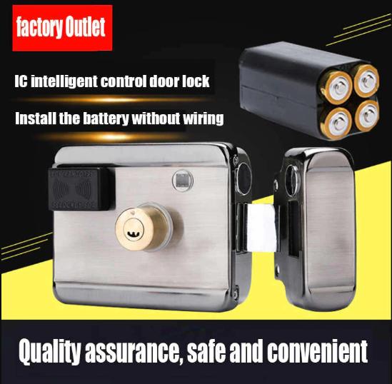 Khóa cổng thẻ từ dùng Pin AXL-065, Remote