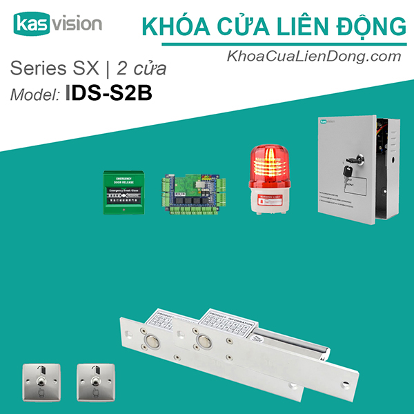 Bộ khóa Interlock Airlock IDS-S2B, liên động 2 cửa cho phòng đệm, phòng sạch