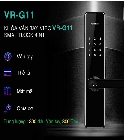 Khóa vân tay Viro-Smartlock 4in1 VR-G11A