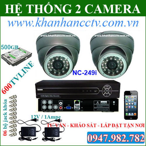 Bộ 2 camera Nichietsu NC - 2105D