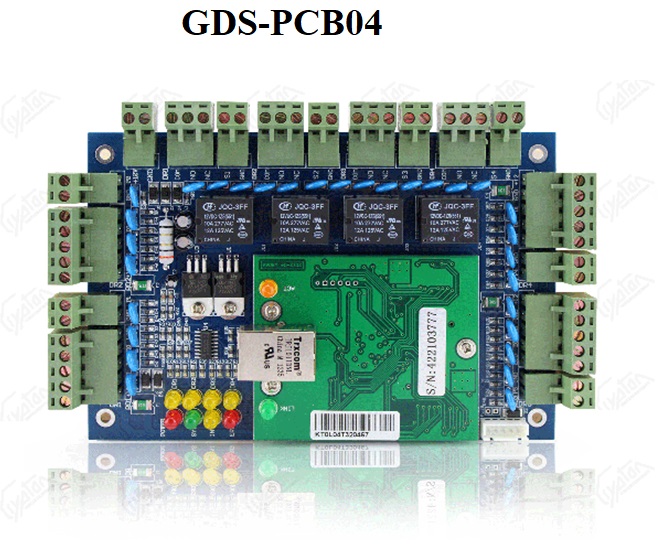 Bộ điều khiển 4 cửa, kết nối 4 đầu đọc GDS-PCB04