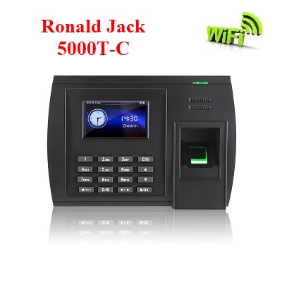 Máy chấm công vân tay + WIFI Ronald Jack 5000T-C