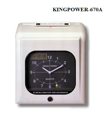 Máy chấm công thẻ giấy IN BÚA KINGS POWER 670A