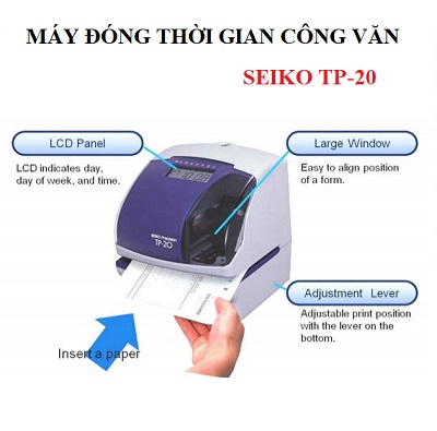 Máy đóng thời gian công văn chứng từ SEIKO TP 20