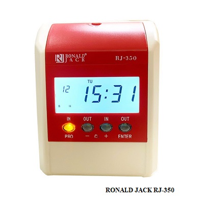 Máy chấm công thẻ giấy IN KIM Ronald Jack RJ-350