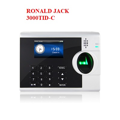 Máy chấm công vân tay và thẻ Ronal Jack 3000TID-C