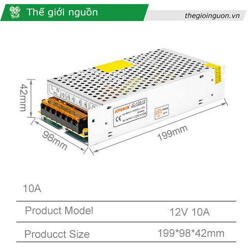 Nguồn tổng 12V - 15 Ampe 180W