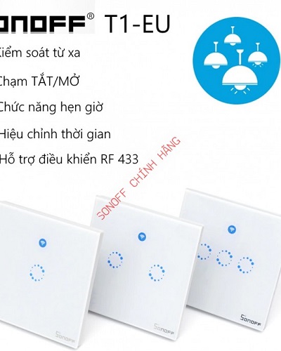 Công tắc cảm ứng WiFi SONOFF T1EU