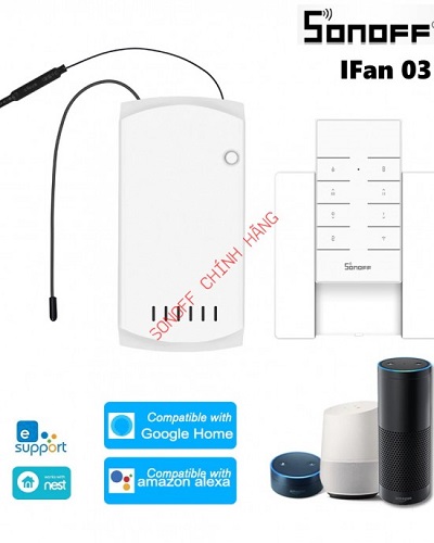 Công tắc điều khiển quạt Sonoff IFAN 03/IFAN 02