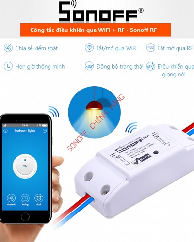 Công tắc WiFi RF SONOFF thông minh RF