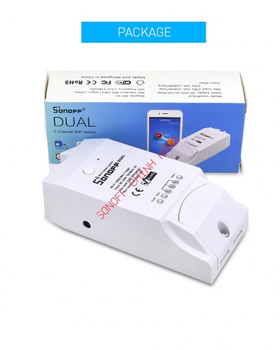 Công tắc WiFi thông minh 2 cổng SONOFF DUAL