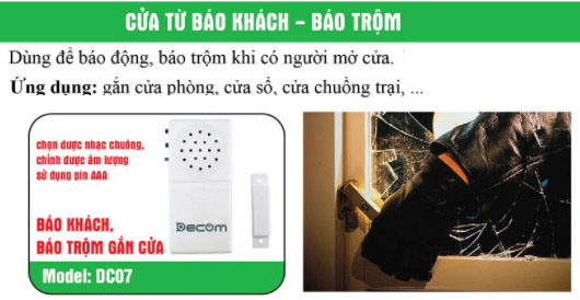 Cửa Từ Báo TRộm - Báo Khách Độc Lập DC-07