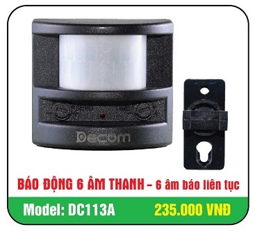 Báo Trộm Hồng Ngoại 6 âm thanh DC-113A