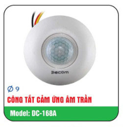 Công Tắc Cảm Ứng Gắn Trần DC-168A