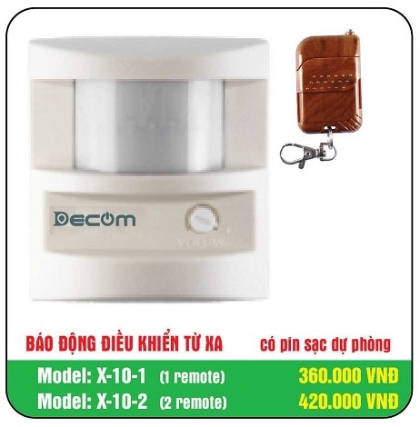 Báo Trộm - Báo Khách 2 âm thanh DC-X10-01