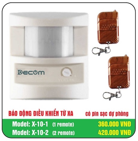 Báo Trộm - Báo Khách 2 âm thanh DC-X10-02