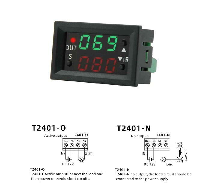 Mạch tạo trễ theo chu kỳ đóng ngắt relay 0 giây - 999 phút T2401