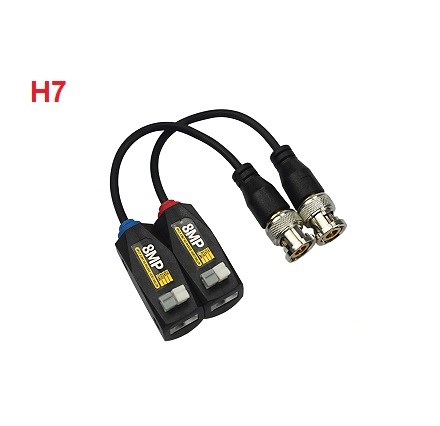 Jack video balun H7 8MP loại nhấn