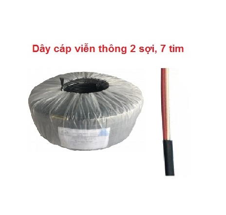 Dây cáp viễn thông 2 sợi 7 tim