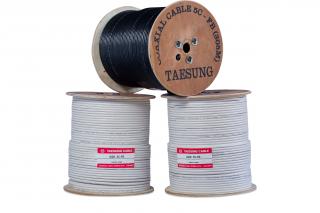 Cáp đồng trục RG6 5C TAESUNG 305m,màu trắng