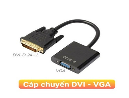 Dây cáp chuyển đổi DVI-D 24+1 to VGA có chipset