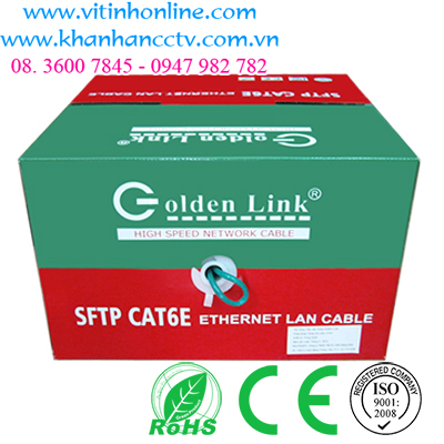 Dây cáp mạng Golden Link SFTP CAT6 Xanh Lá 2