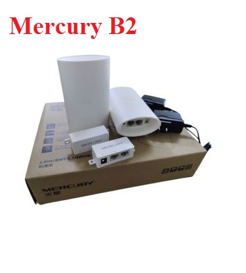 Bộ thu phát wifi không dây Mercury B2 (1 km) dùng cho camera IP 2.4G thang máy, ngoài trời