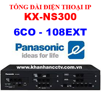 Tổng đài điện thoại IP Panasonic KX-NS300 (6 trung kế 108 nhánh)