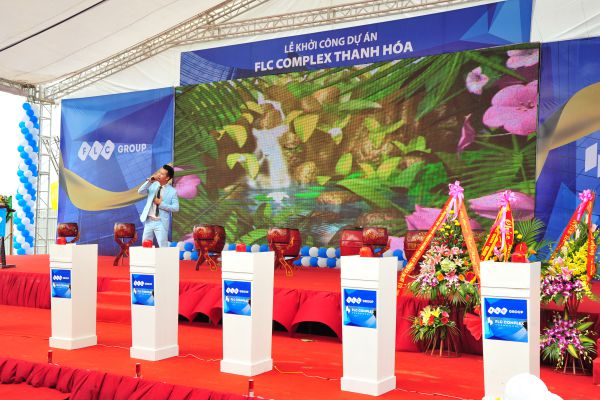 Cho thuê bục nhấn nút khai trương - khánh thành